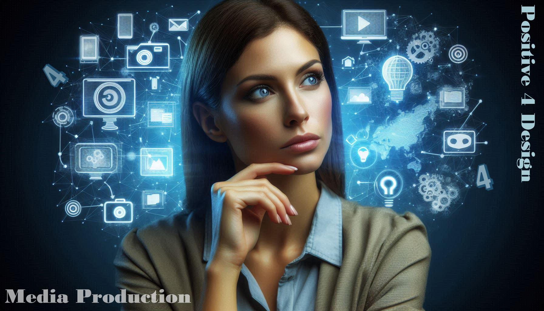 Professional media production team creating video content for social media