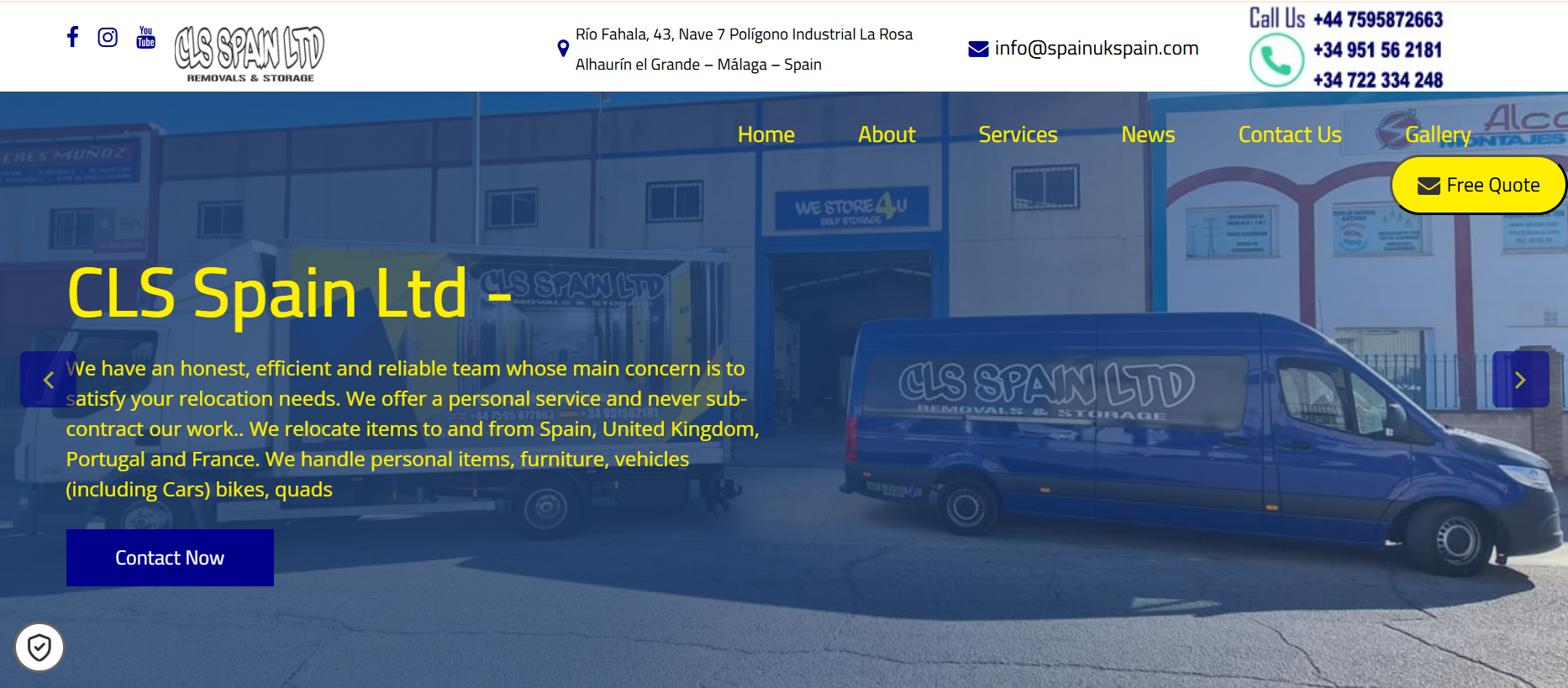 Manchester website design project for local business